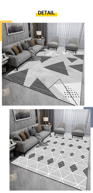 Nowoczesny zmywalny dywan do dekoracji salonu - duży obszar, antypoślizgowa mata do sypialni - Wianko - 22