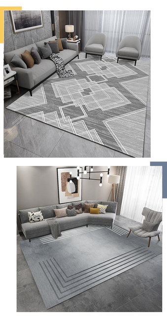 Nowoczesny zmywalny dywan do dekoracji salonu - duży obszar, antypoślizgowa mata do sypialni - Wianko - 23