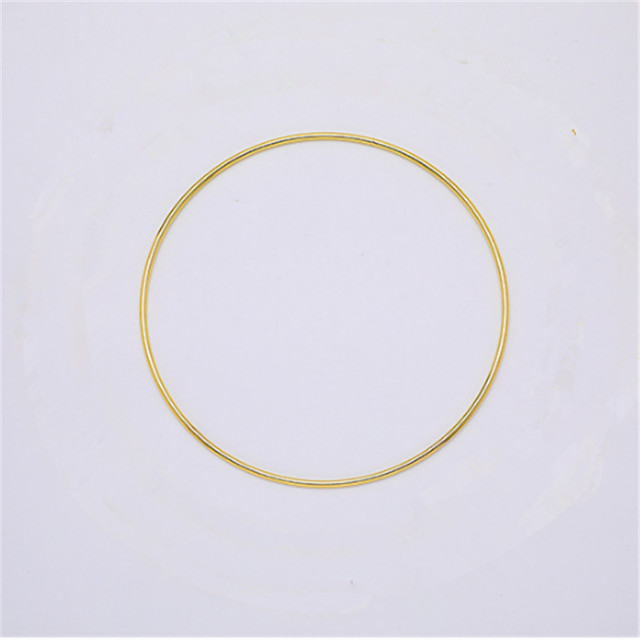 Stojak na rośliny doniczkowe DIY - złoty metalowy pierścień Brider Garland - Wianko - 8