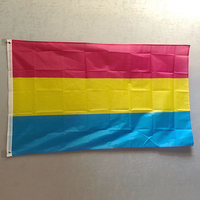 Flaga Omnisexual LGBT Pride Pan Pansexual, 90x150cm, tęczowa - Wianko - 1