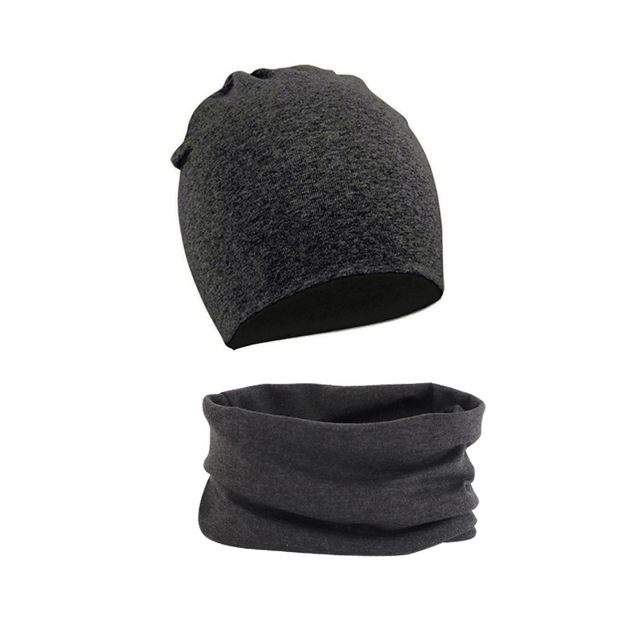 Nowa elastyczna czapka dziecięca bawełniana dla dziewczynek i chłopców + zestaw szalików, 15 kolorów - Wianko - 8
