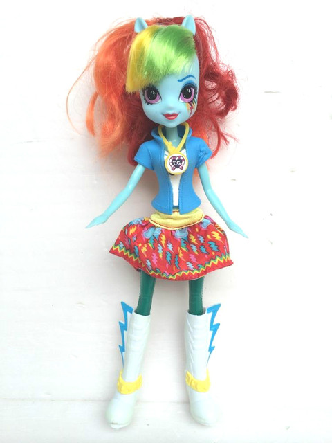 Oryginalna lalka dla dziewczynki Rainbow Sparkle Applejack z serii Oryginalne Potwory Wzloty EG - Wianko - 5
