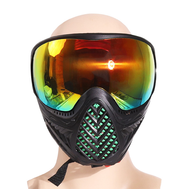 Nowy model wojskowej maski HPAT do paintballu z podwójnymi szybami termicznymi i soczewkami przeciwmgielnymi - Wianko - 9