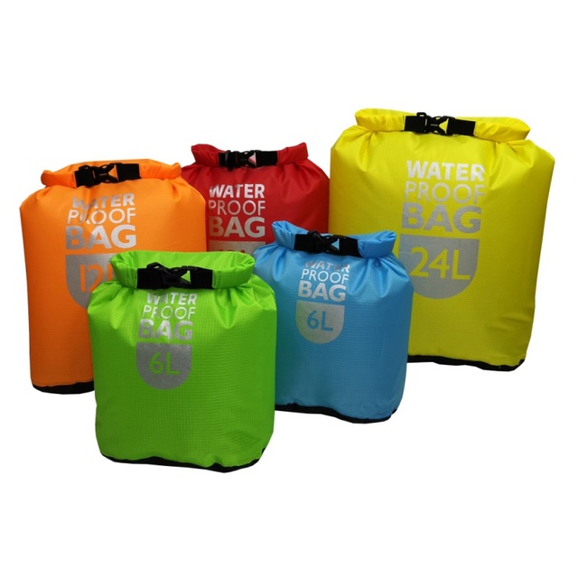Worek wodoszczelny dry bag 6L, 12L, 24L - pływanie, rafting, kajakarstwo - Wianko - 4