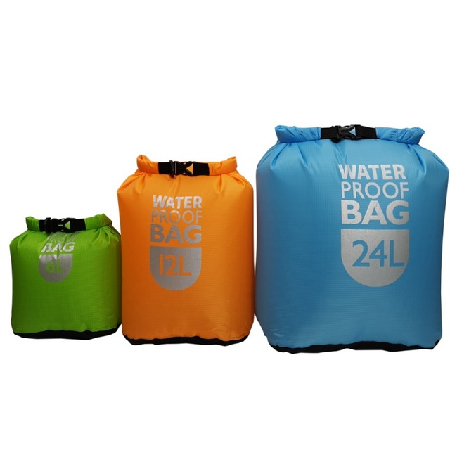 Worek wodoszczelny dry bag 6L, 12L, 24L - pływanie, rafting, kajakarstwo - Wianko - 5