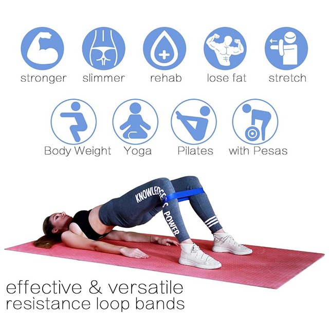 Opaska gumowa do ćwiczeń - pas elastyczny, oporowy, sportowy, do jogi - Wianko - 2
