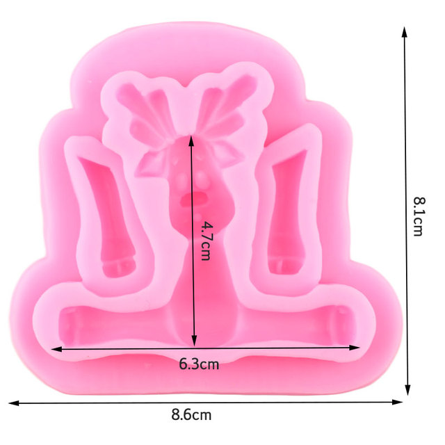 Forma do ciasta w kształcie 3D zwierząt - słoń, jeleń; motywy: grzyby, trawa; narzędzia do dekorowania ciast z masą cukrową; foremki do czekoladek - Wianko - 12