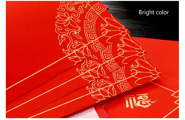 20 arkuszy czerwonego papieru Xuan chińskiego w motywy Batik - idealne do kaligrafii i dekoracji na chiński festiwal wiosenny i nowy rok - Wianko - 8
