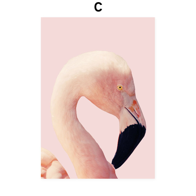 Obraz ścienny na płótnie - Nordic, różowe flamingi, cukierki, dym; cytaty, plakaty i druki zdjęć; dekoracja do salonu i sypialni - Wianko - 8