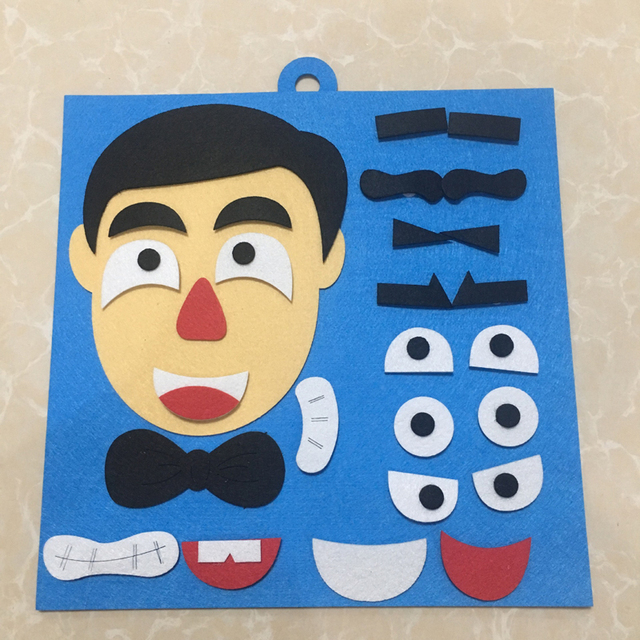 3D Puzzle EVA DIY Emotion - zestaw montessoriańskich edukacyjnych zabawek dla dzieci z kreskówkowymi motywami - Wianko - 9