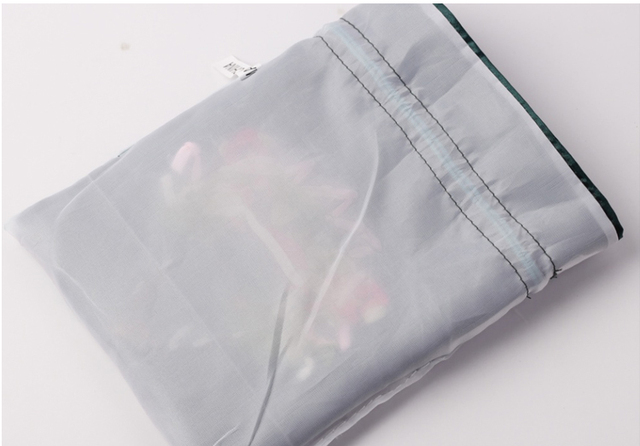 Jedwabna torba prezentowa haftowana 14x17cm - etui na biżuterię z nadrukowanymi kwiatami - sakiewka ślubna i saszetka czekoladowa - wielokrotnego użytku - Wianko - 24