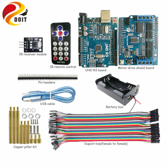 Sterowanie IR gąsienicowym podwoziem zbiornika przez telefon z Arduino UNO R3 - Wianko - 2