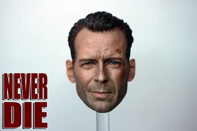 Figurka 1/6 Bruce Willis John McClane Die Hard - uszkodzona wersja głowy, skala 12 cali - Wianko - 8