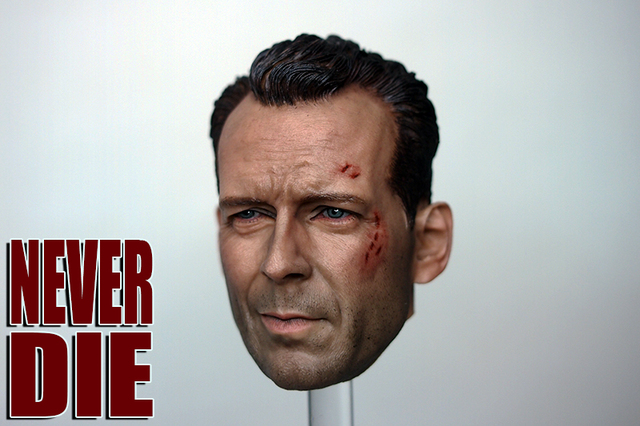 Figurka 1/6 Bruce Willis John McClane Die Hard - uszkodzona wersja głowy, skala 12 cali - Wianko - 6