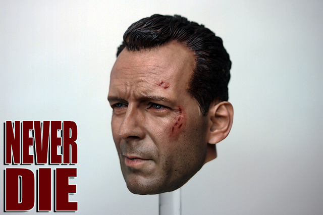 Figurka 1/6 Bruce Willis John McClane Die Hard - uszkodzona wersja głowy, skala 12 cali - Wianko - 3