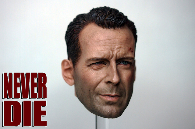 Figurka 1/6 Bruce Willis John McClane Die Hard - uszkodzona wersja głowy, skala 12 cali - Wianko - 5
