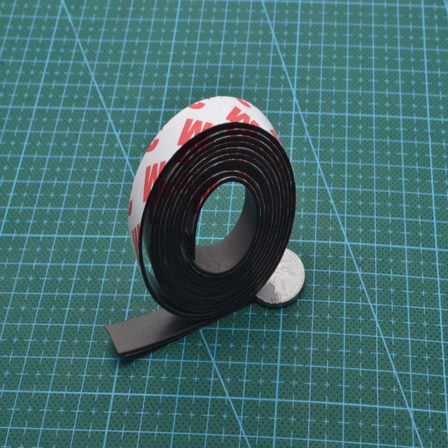 Samoprzylepny elastyczny pasek magnetyczny - 1/2/5 metrów, 3M gumowa taśma, szerokość 6-30mm, grubość 1.5mm - Wianko - 4