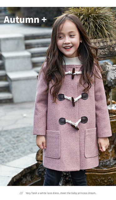 Dorywczy płaszcz zimowy dla dziewczynki w nowej kolekcji 2021 z kapturem i wysoką jakością - Wianko - 4
