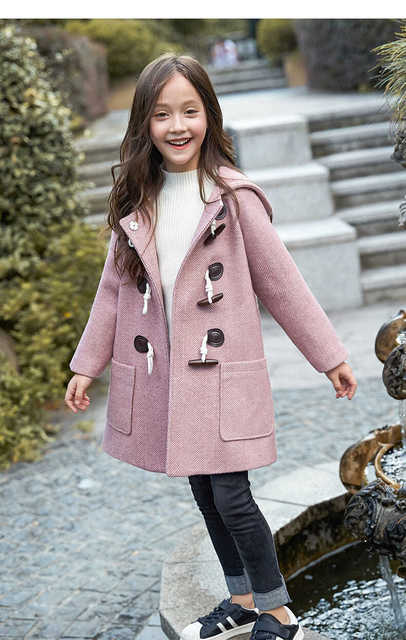 Dorywczy płaszcz zimowy dla dziewczynki w nowej kolekcji 2021 z kapturem i wysoką jakością - Wianko - 8