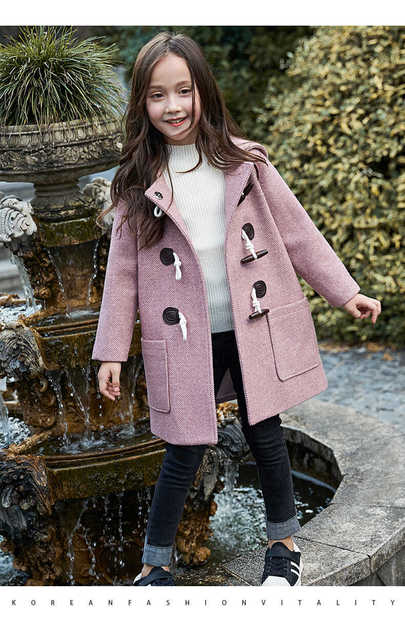 Dorywczy płaszcz zimowy dla dziewczynki w nowej kolekcji 2021 z kapturem i wysoką jakością - Wianko - 3