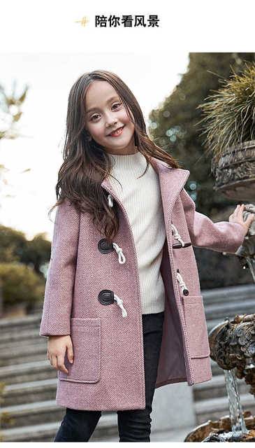 Dorywczy płaszcz zimowy dla dziewczynki w nowej kolekcji 2021 z kapturem i wysoką jakością - Wianko - 2