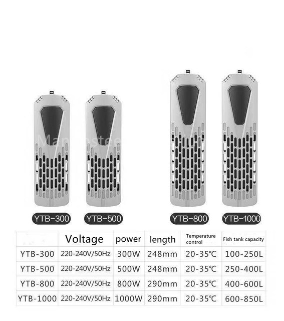 SUNSUN Grzałka zanurzeniowa do akwarium z wyświetlaczem LCD - regulacja temperatury 220V - Wianko - 6