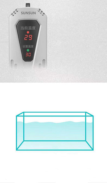 SUNSUN Grzałka zanurzeniowa do akwarium z wyświetlaczem LCD - regulacja temperatury 220V - Wianko - 11