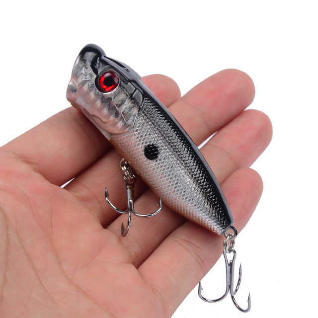 Przynęta Topwater Popper 6.5cm/12g 5 kolorów, twarda, z 6 # hakami - Wianko - 6