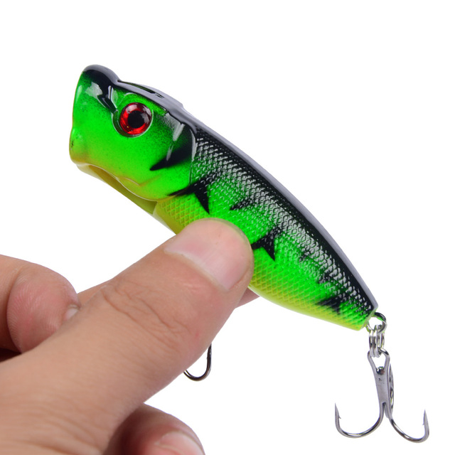 Przynęta Topwater Popper 6.5cm/12g 5 kolorów, twarda, z 6 # hakami - Wianko - 2