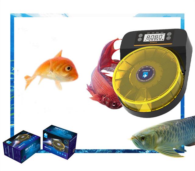 Automatyczny podajnik karmy czasowy i ilościowy dla ryb - suszone krewetki dla arowanów, mały i precyzyjny z inteligentną ozdobą - Wianko - 16