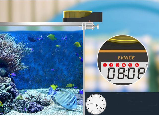 Automatyczny podajnik karmy czasowy i ilościowy dla ryb - suszone krewetki dla arowanów, mały i precyzyjny z inteligentną ozdobą - Wianko - 18