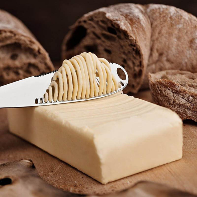 Krajalnica do masła i rozrzutnik do dżemów ze stali nierdzewnej oraz tarka, nóż i rozrzutnik do sera - noże do serów różnego rodzaju i wielofunkcyjne przybory kuchenne - Wianko - 5