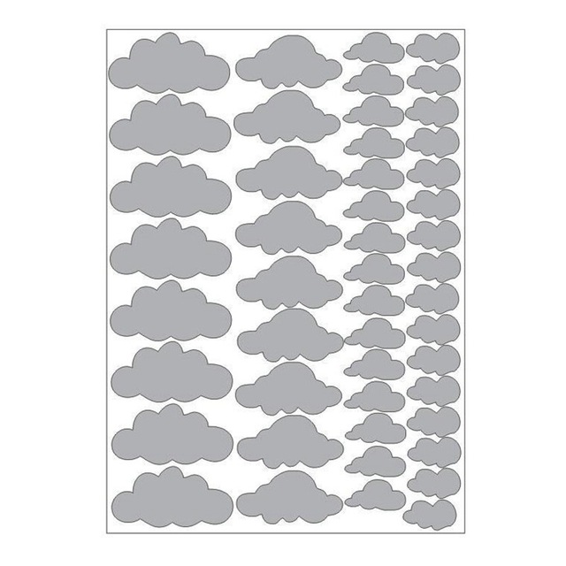 Naklejka ścenna z chmurą dla dzieci do dekoracji sypialni - Wianko - 13
