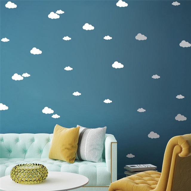 Naklejka ścenna z chmurą dla dzieci do dekoracji sypialni - Wianko - 20