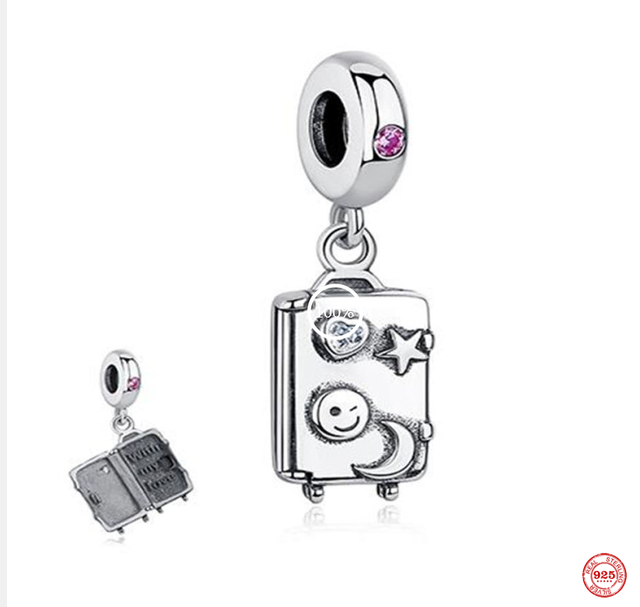 Nowa srebrna konewka Spoon Pot Scissor wisiorek pasuje do bransoletki Pandora 925 dla kobiet - biżuteria koralik - Wianko - 2