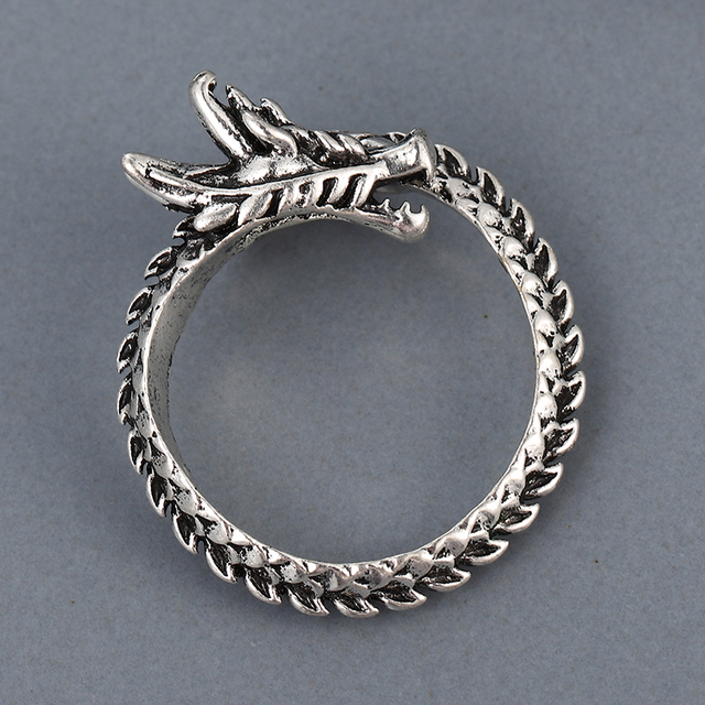 Regulowany pierścionek zwierząt z motywem królika, delfina i hipisowskiego stylu vintage, wykonany ręcznie z posrebrzanymi knuckles – prezent biżuteryjny dla kobiet i dziewcząt - Wianko - 112