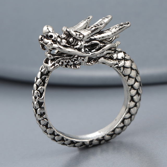 Regulowany pierścionek zwierząt z motywem królika, delfina i hipisowskiego stylu vintage, wykonany ręcznie z posrebrzanymi knuckles – prezent biżuteryjny dla kobiet i dziewcząt - Wianko - 37