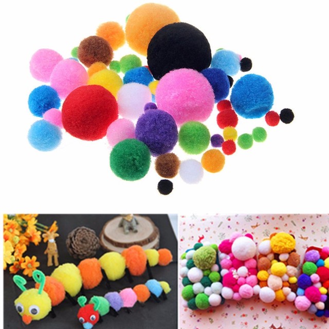 Miękkie piłki pomponowe (10/15/20/25/30/40mm) - zabawki dekoracyjne dla dzieci i na ślub, akcesoria do szycia - Wianko - 2