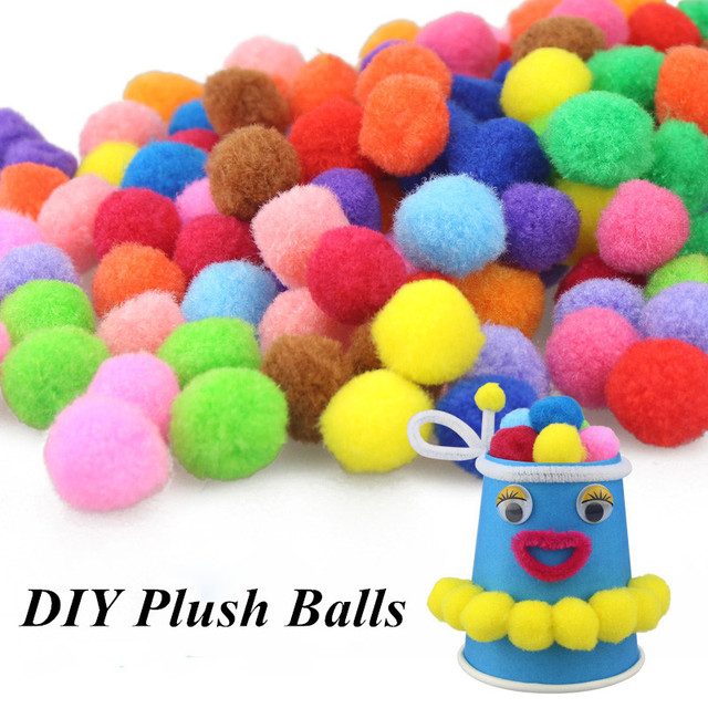 Miękkie piłki pomponowe (10/15/20/25/30/40mm) - zabawki dekoracyjne dla dzieci i na ślub, akcesoria do szycia - Wianko - 5