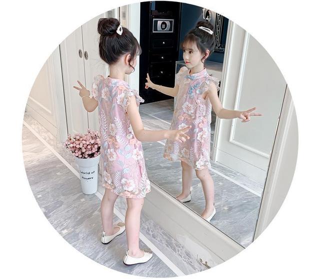 Suknia Hanfu 2021 dla dziewczynek w stylu chińskim, czerwona, dla wieku 4-10 lat - Wianko - 18