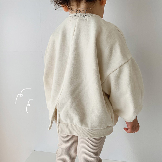 Dziecięca bawełniana bluza z kapturem dla niemowląt - jesień/wiosna, długie rękawy, unisex - Wianko - 5