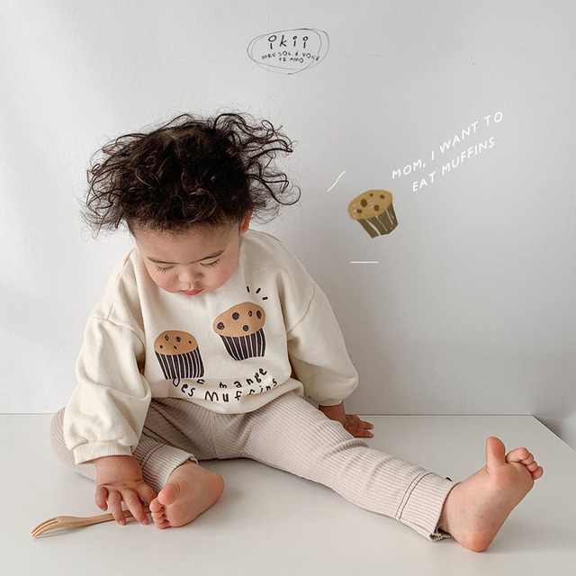 Dziecięca bawełniana bluza z kapturem dla niemowląt - jesień/wiosna, długie rękawy, unisex - Wianko - 3