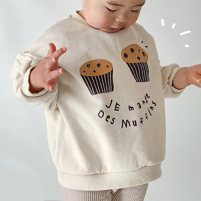 Dziecięca bawełniana bluza z kapturem dla niemowląt - jesień/wiosna, długie rękawy, unisex - Wianko - 1