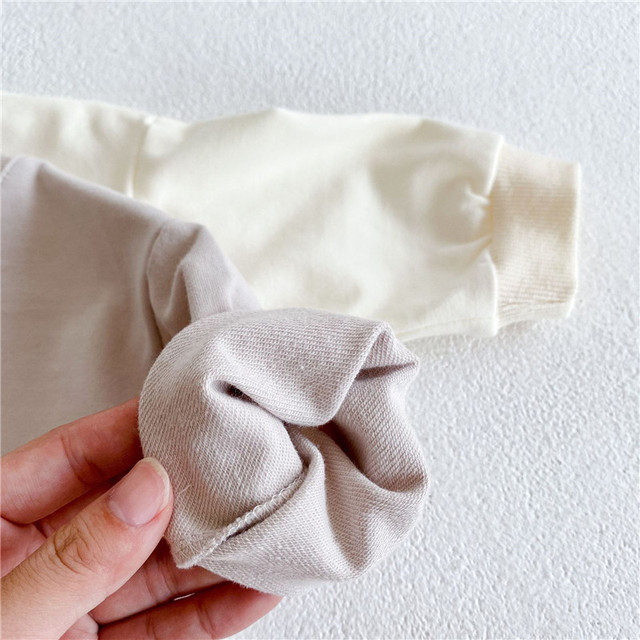 Dziecięca bawełniana bluza z kapturem dla niemowląt - jesień/wiosna, długie rękawy, unisex - Wianko - 16