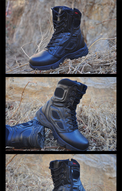 Męskie buty wojskowe taktyczne z wytrzymałą podeszwą 2021, duże rozmiary, styl wojskowy - Wianko - 15