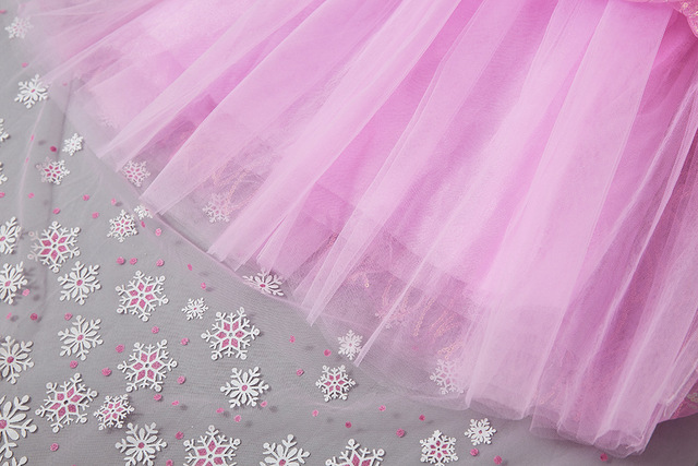 Sukienka mrożonej księżniczki Elsy z płaszczem śniegu - jesienne ubranie dla nastoletnich dziewcząt, idealne na ładne imprezy i urodziny - Wianko - 16