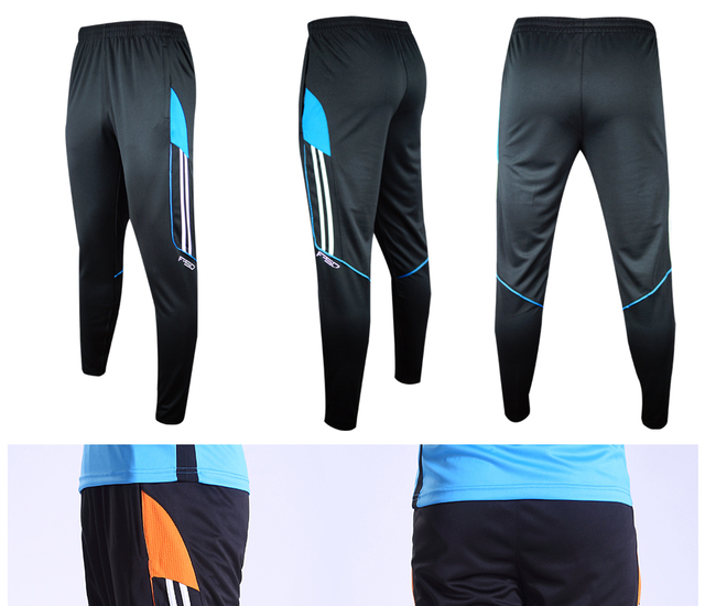 Męskie spodnie dresowe do piłki nożnej, biegania i treningu siłowego - długie joggingowe spodnie piłkarskie - Wianko - 7