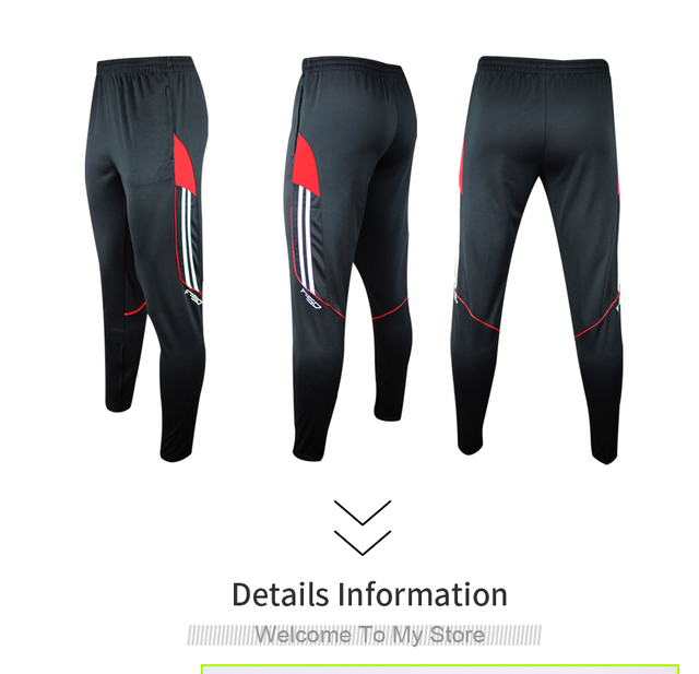Męskie spodnie dresowe do piłki nożnej, biegania i treningu siłowego - długie joggingowe spodnie piłkarskie - Wianko - 10