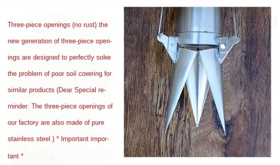 Sadzarka ręczna do siewu warzyw - nowy, ze stali nierdzewnej, z instrukcją ogrodową - Wianko - 10