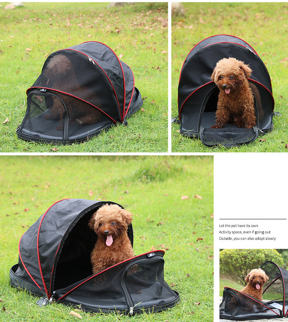 Składany namiot dla małych i średnich psów i kotów - oddychający i przenośny - Wianko - 13